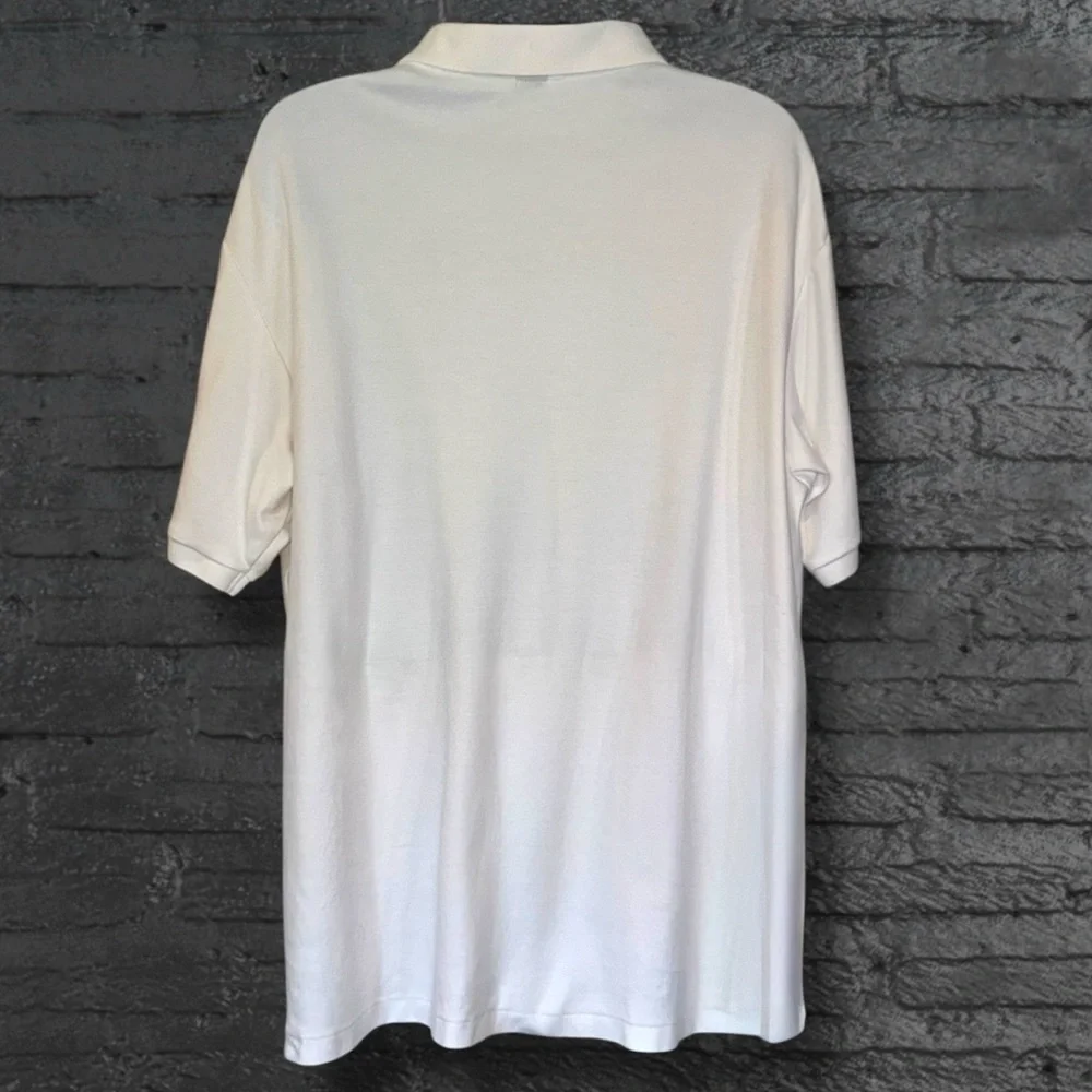 Polo Ralph Lauren 2XB White Classic Fit Polo Shirt Blue Pony Logo